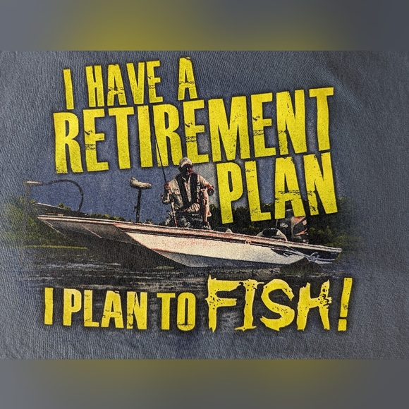 XL Buck Wear Tee, blue - Picture 1 of 5